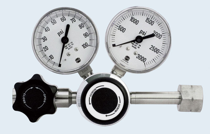 Stainless Steel 1-Stage Gas Regulator